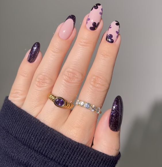 2024's Trending Dark Spring Nails: Chic Almond, Short & Coffin Designs