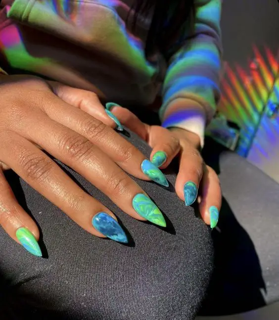 Spring Nails for Dark Skin 2024 15 Ideas: Embracing Color and Design